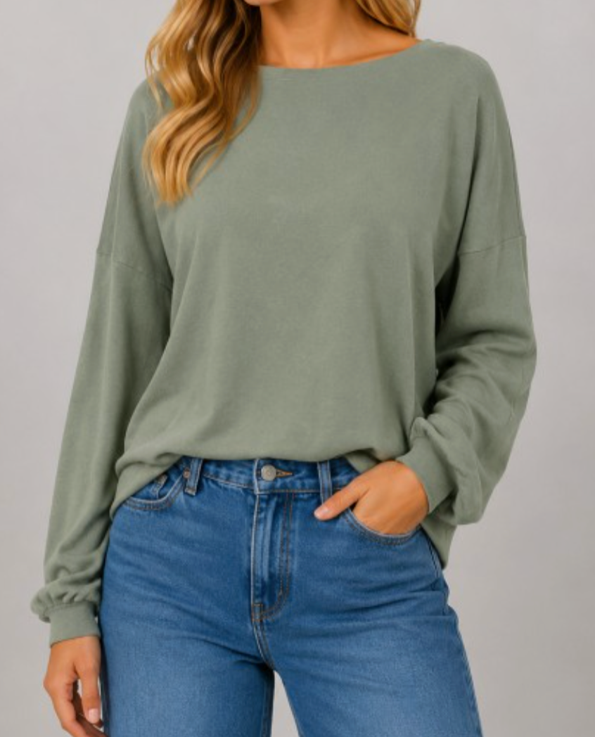 Soft Spoken Boatneck Sweater LODEN