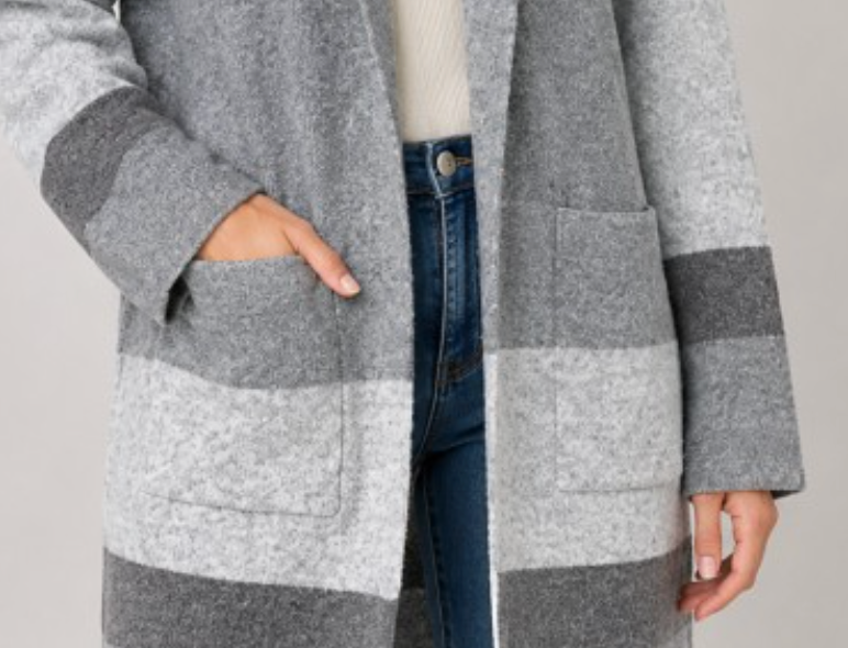 Cozy On Repeat Hooded Cardi GRAY