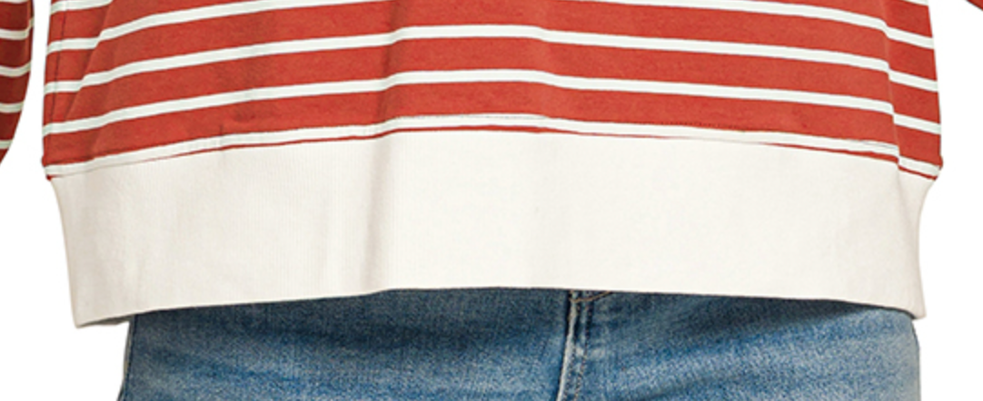 Simply Striped Pullover CLAY