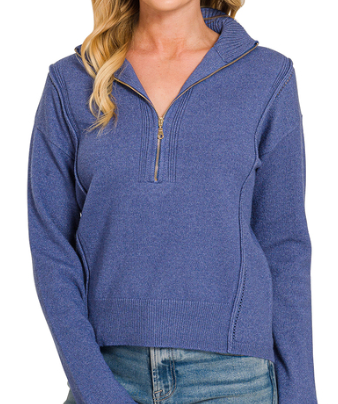 Cozy & Collected Half Zip MARLIN