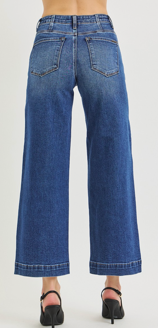 RISEN Drawstring Wide Leg HR 28"