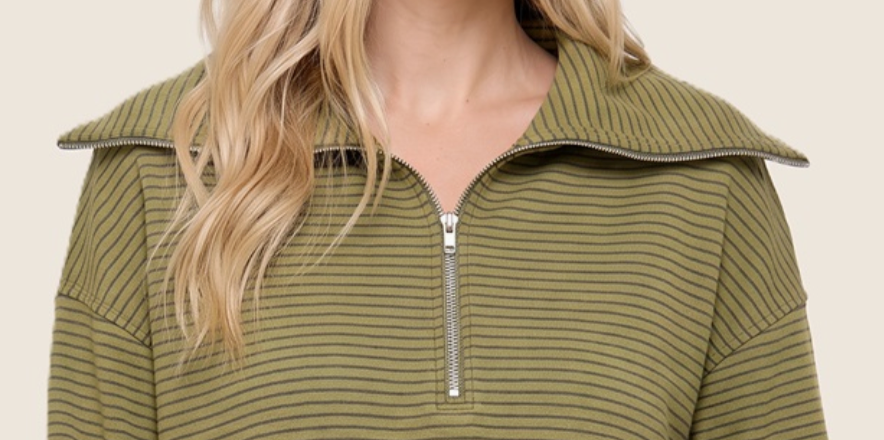 Current Mood Half Zip CHARTREUSE