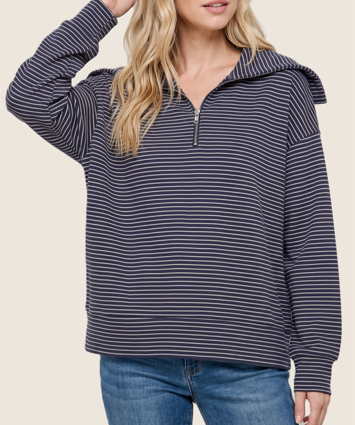 Current Mood Half Zip NAVY
