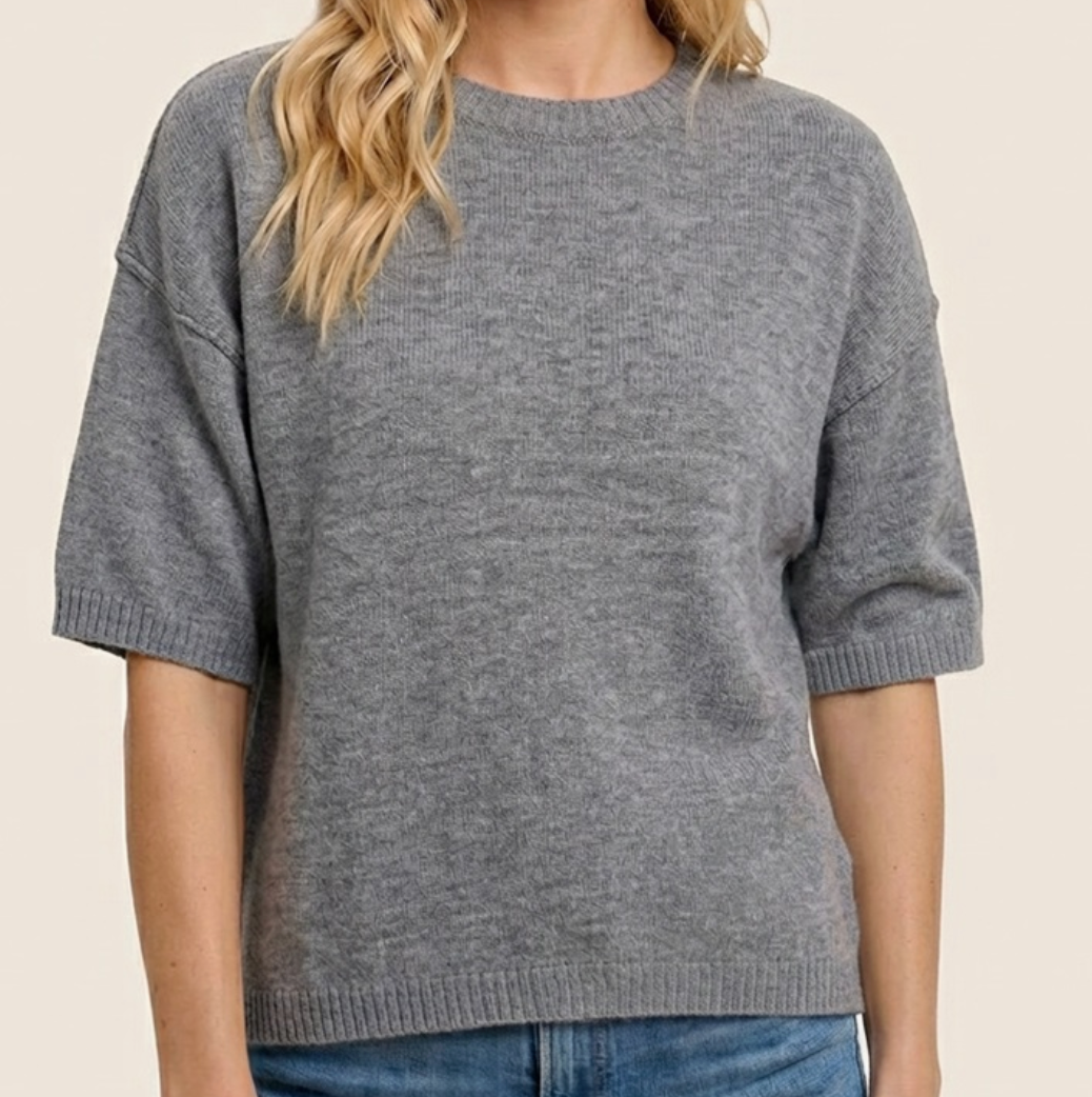 Effortless Edge Sweater GRAY