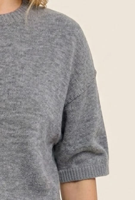 Effortless Edge Sweater GRAY