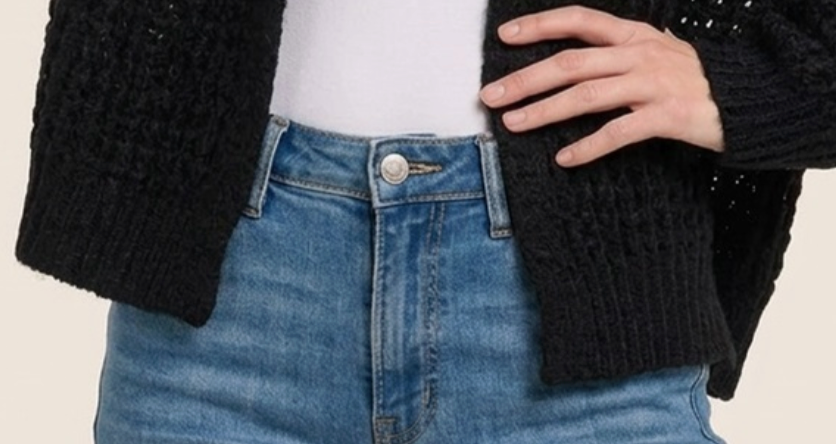 Simply Waffled Cardigan BLACK