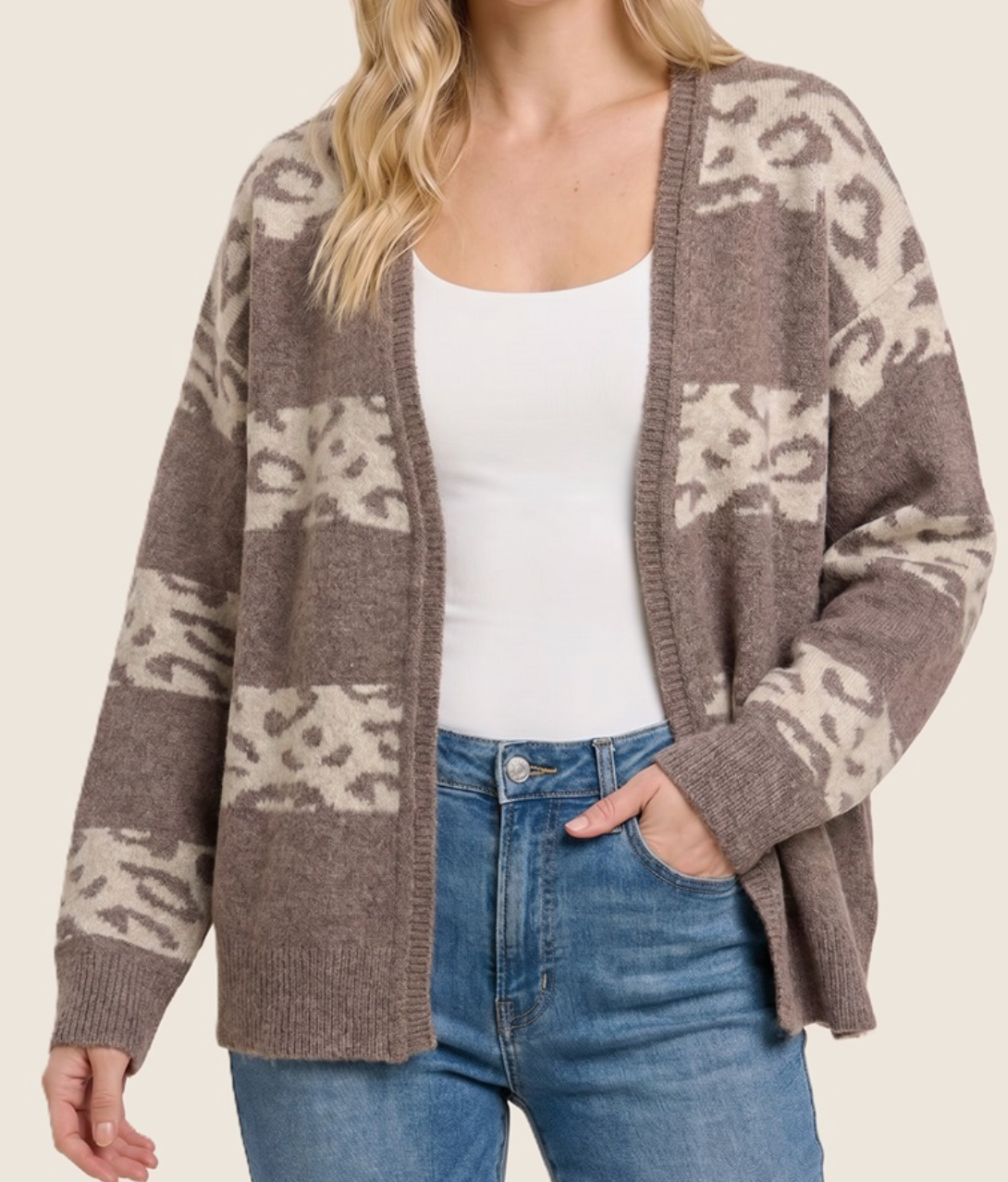 Untamed Comfort Cardigan MOCHA