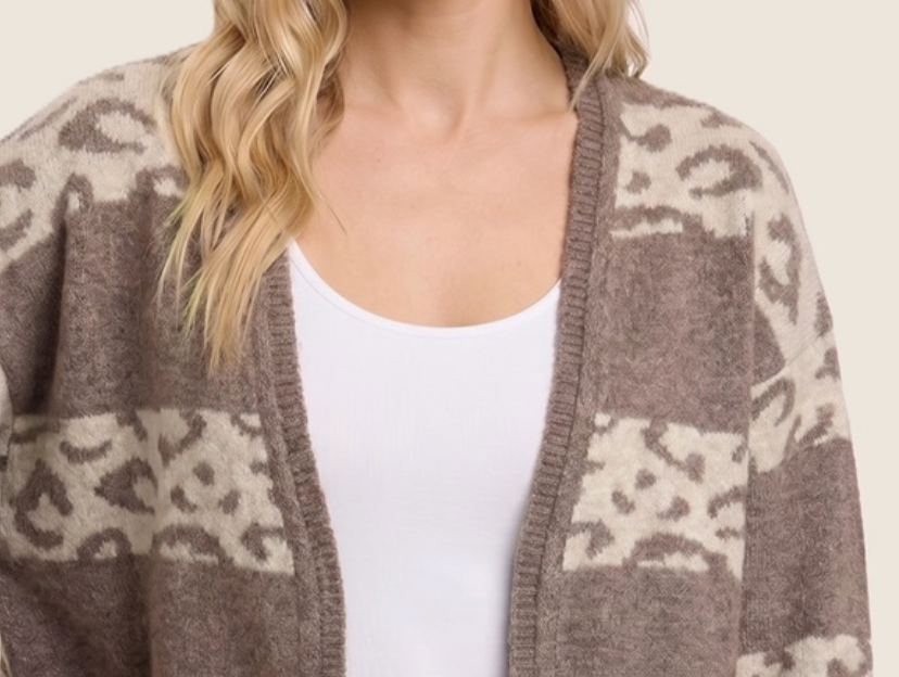 Untamed Comfort Cardigan MOCHA
