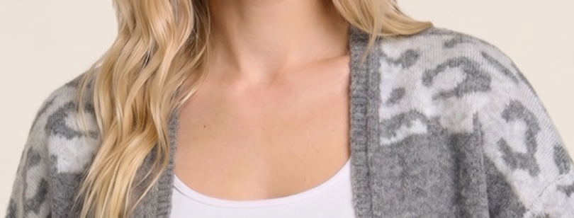 Untamed Comfort Cardigan GRAY