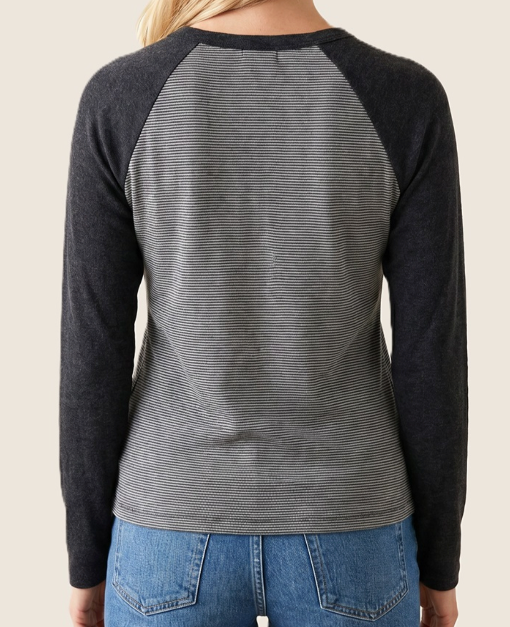 Casual Connection Top CHARCOAL