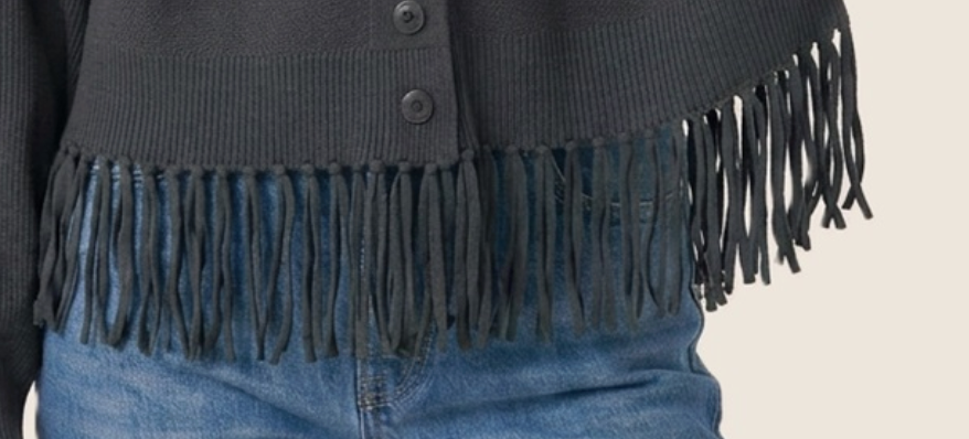 Fringe Benefits Cardigan METAL