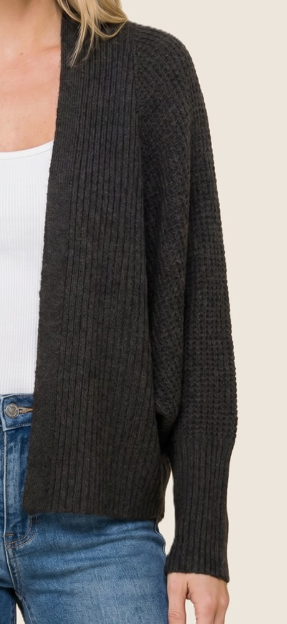 Wrapped In Comfort Cardigan BLACK