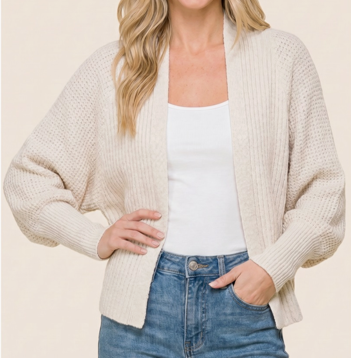 Wrapped In Comfort Cardigan IVORY