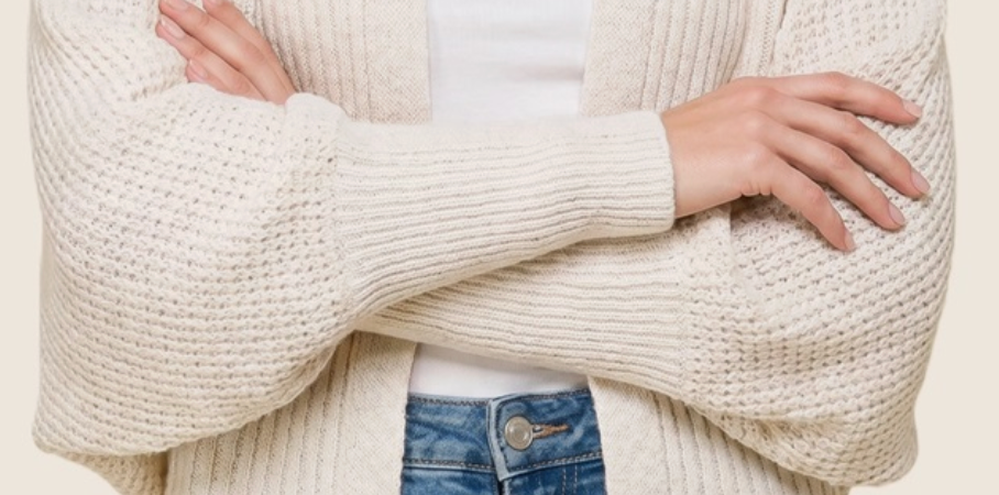 Wrapped In Comfort Cardigan IVORY