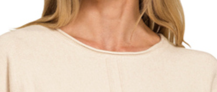 Front & Center Viscose Sweater BEIGE