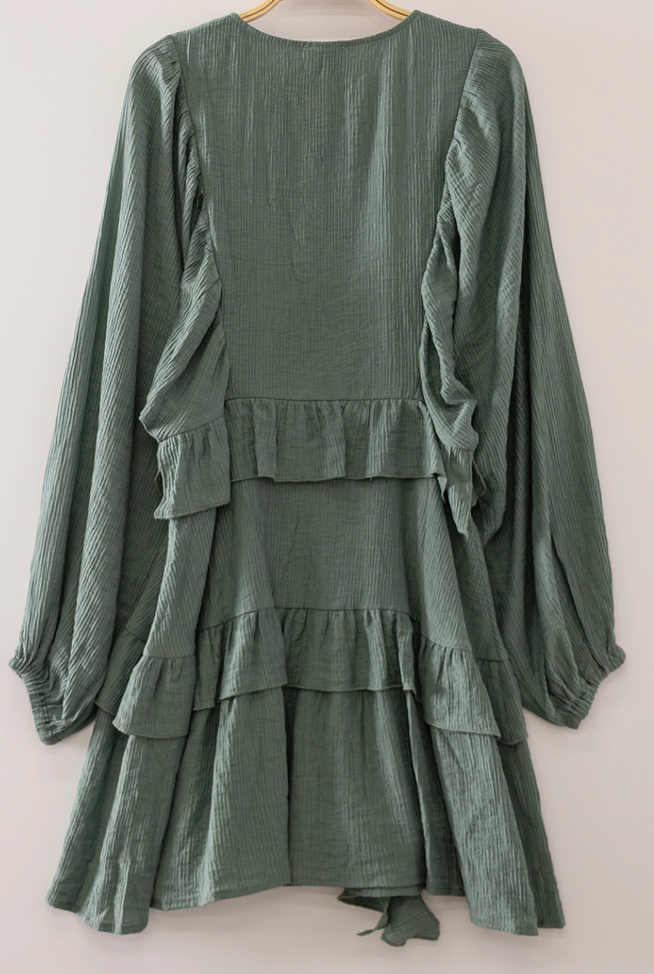 Autumn Romance Ruffle Dress SAGE