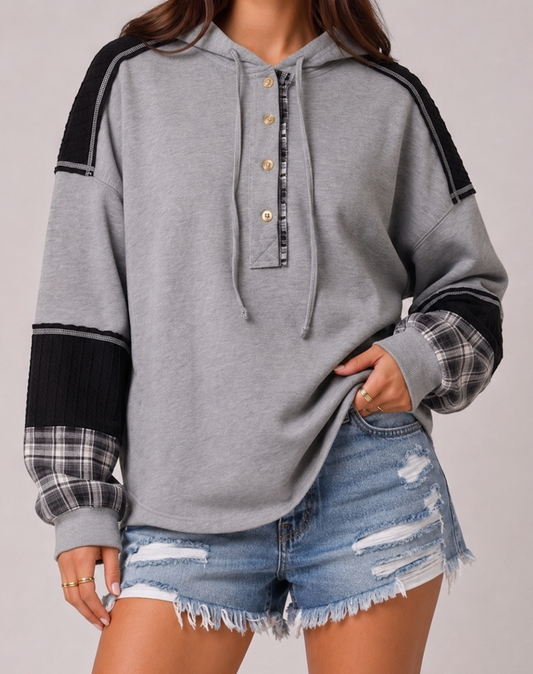 Cozy Connection Hoodie BLACK