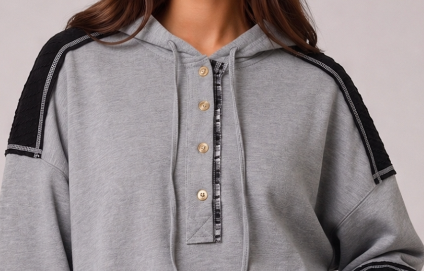 Cozy Connection Hoodie BLACK