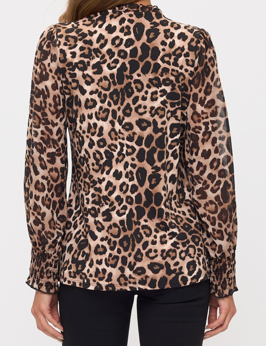 Walk on the Wild Side Blouse LEOPARD