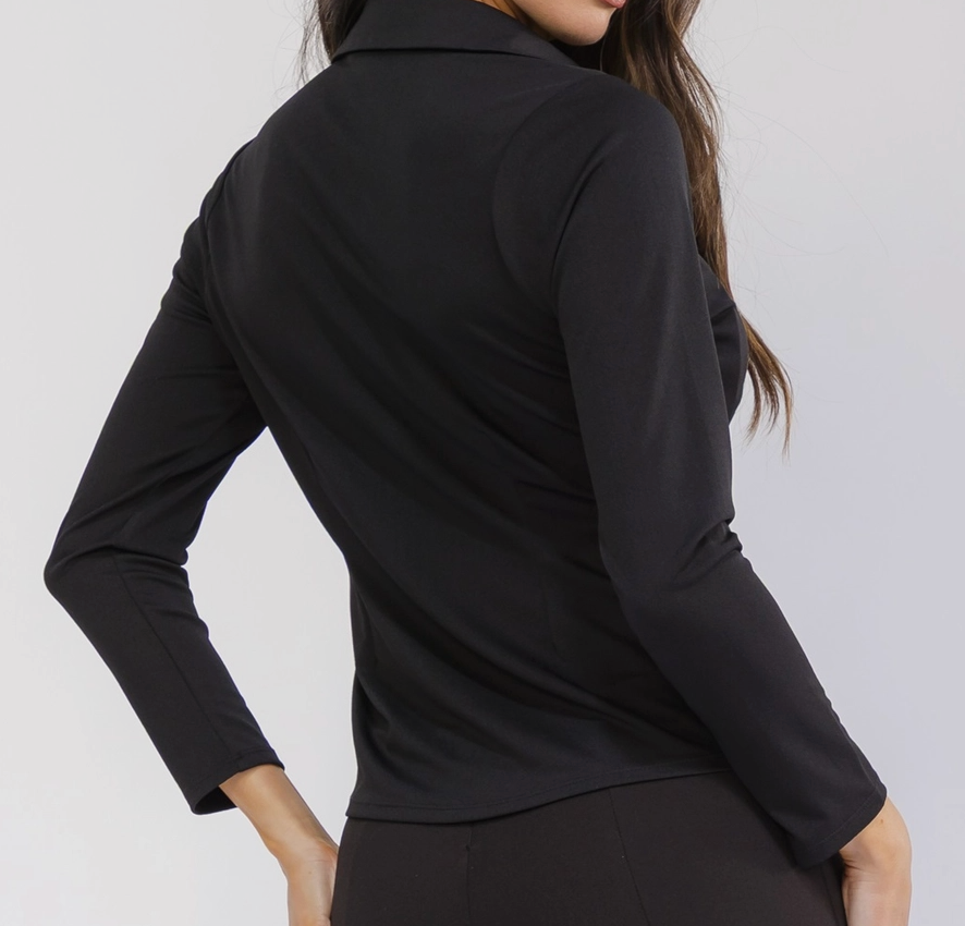 Boss Mode Button Down BLACK