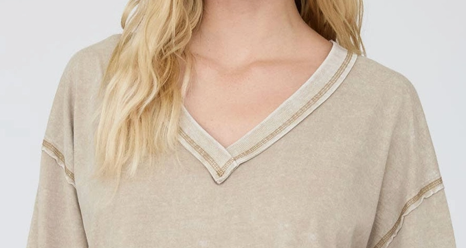 Vintage Wash Exposed Seam MOCHA