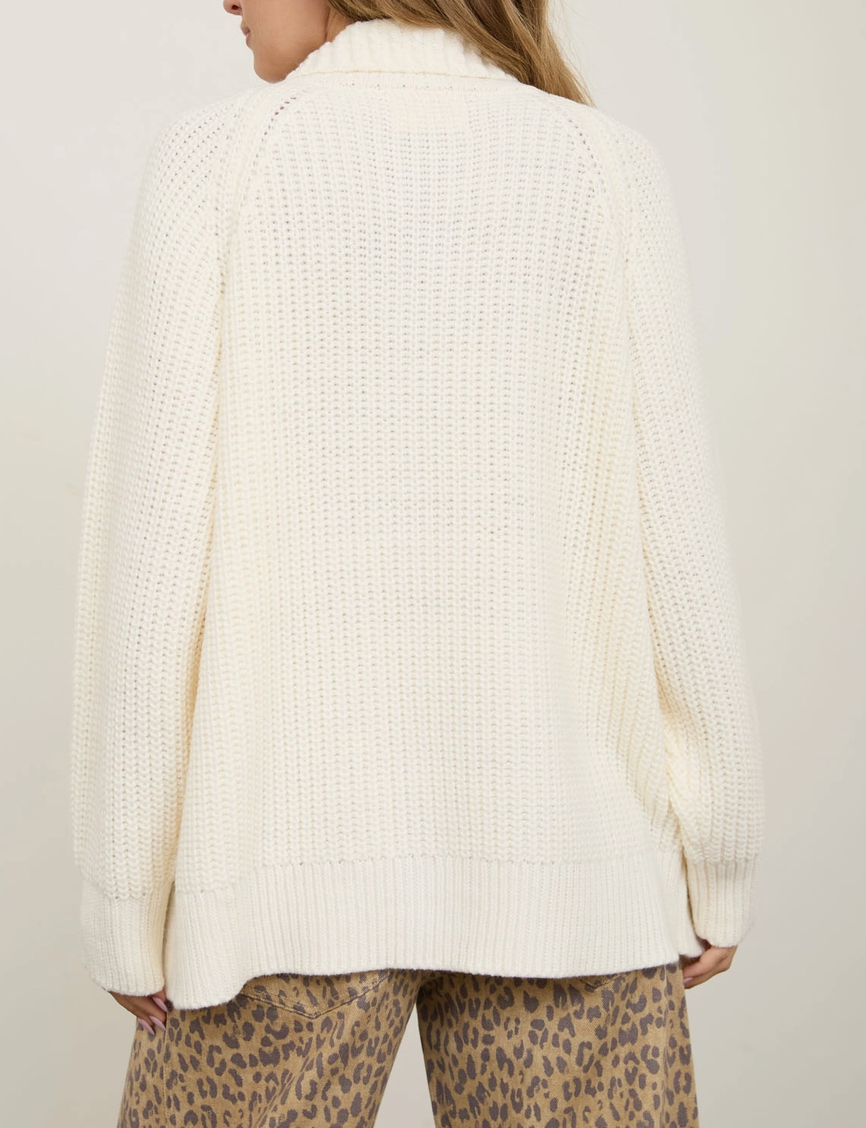 The Chalet Toggle Cardigan IVORY