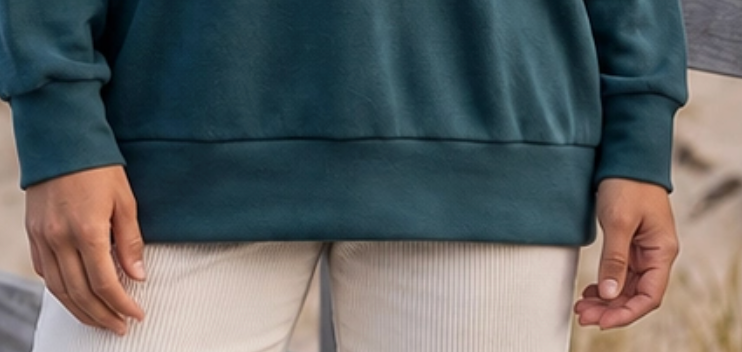 The Laid Back Luxe Pullover PEACOCK