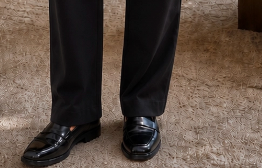 Polished & Poised Twill Pants BLACK