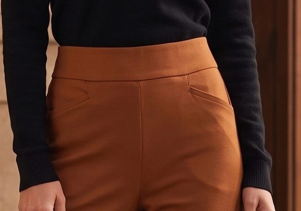Autumn Avenue Wide Leg Pants COGNAC
