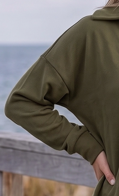 The Laid Back Luxe Pullover OLIVE