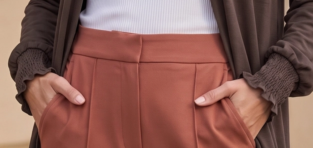 Effortless Wrinkle~Free Cardigan CHOCOLATE