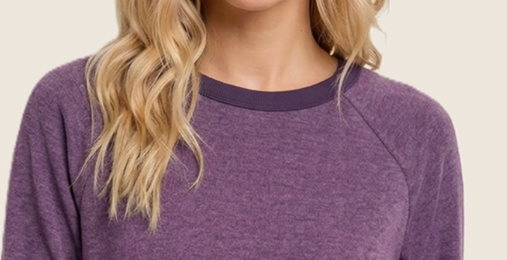Plum Perfect Brushed Knit Top