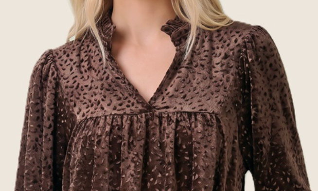 Velvet After Dark Dress TRUFFLE