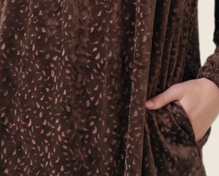 Velvet After Dark Dress TRUFFLE