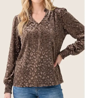 Spotted in Style Blouse TRUFFLE