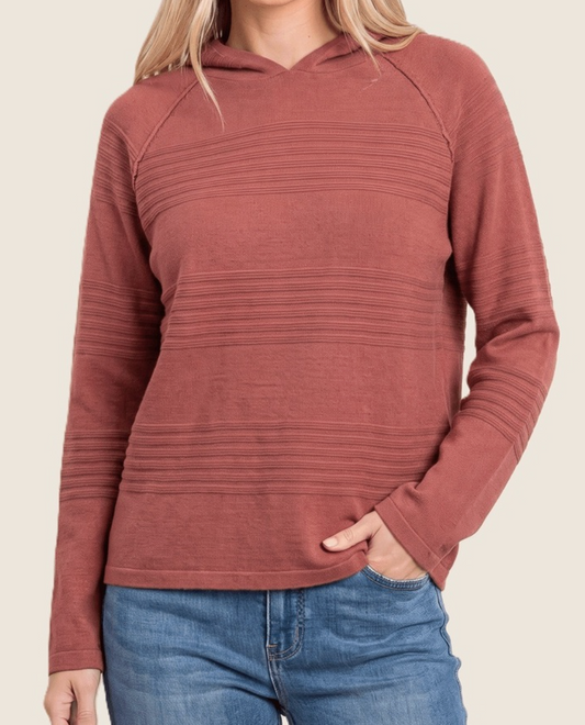 Nothing But Cozy Hoodie MARSALA