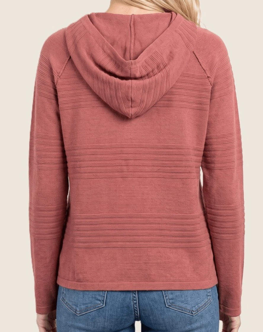 Nothing But Cozy Hoodie MARSALA