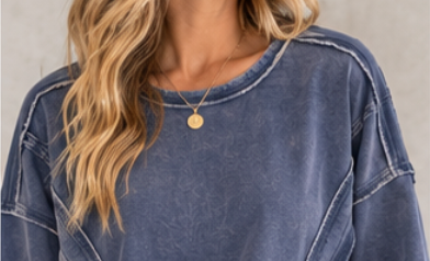 Vintage Soul Washed Pullover DENIM