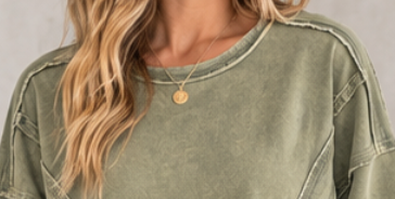 Vintage Soul Washed Pullover OLIVE