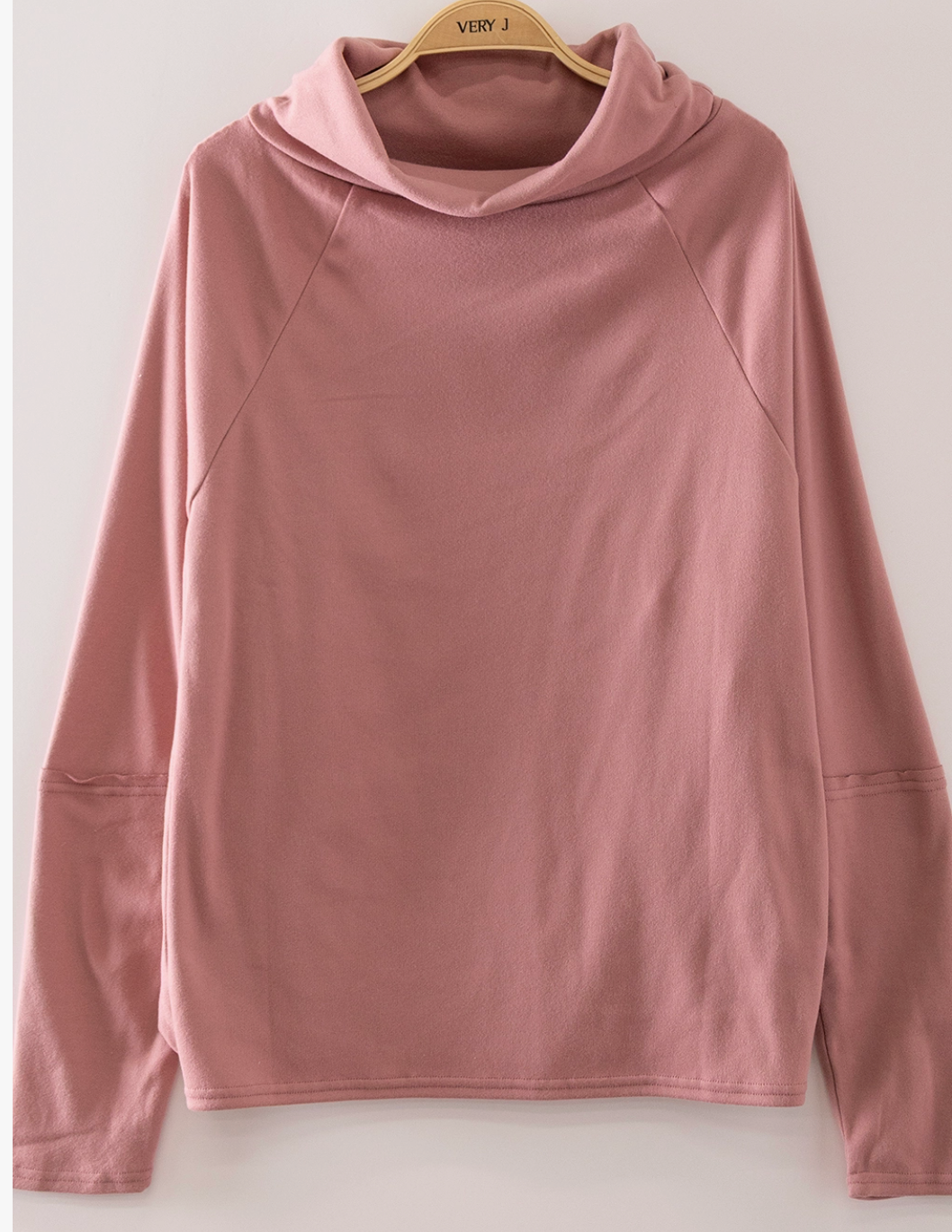 Cloud Nine Cowl Neck Top BLUSH