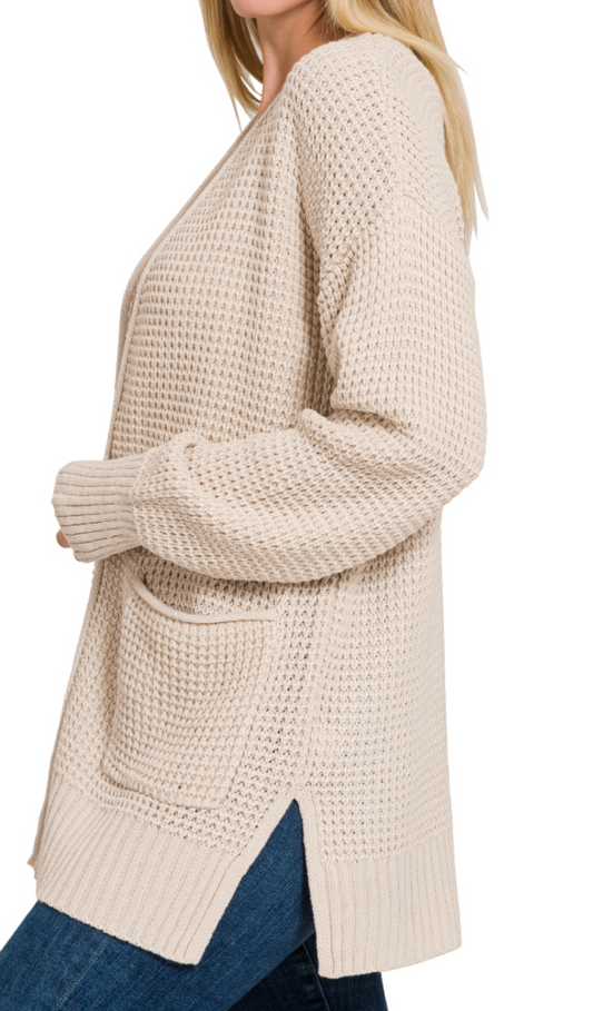 The Cozy Intentions Cardi OATMEAL