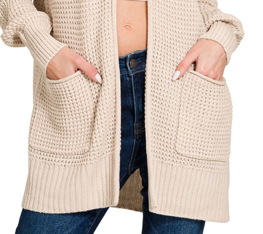 The Cozy Intentions Cardi OATMEAL