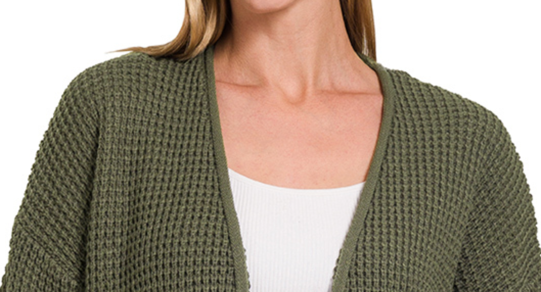 The Cozy Intentions Cardi OLIVE
