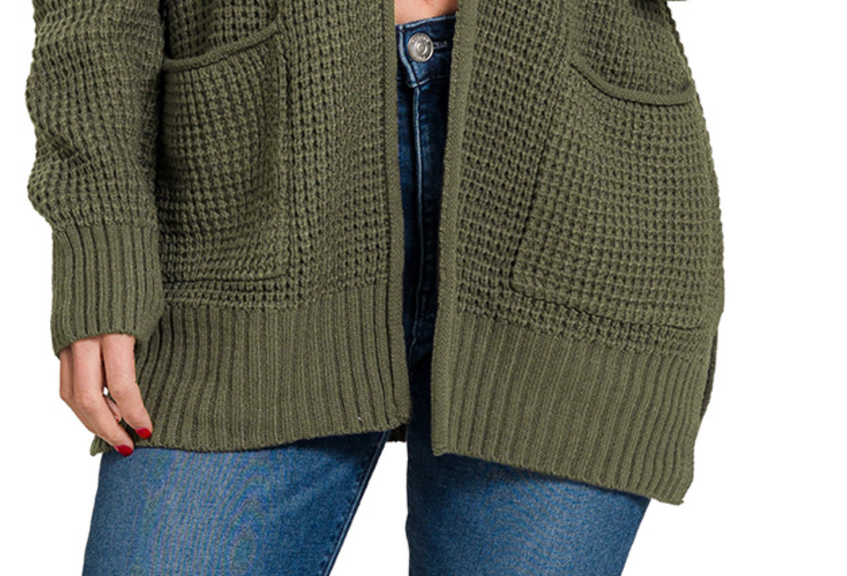 The Cozy Intentions Cardi OLIVE
