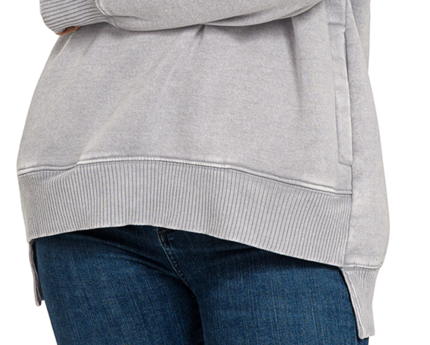 Comfy Comes First Pullover SLEET