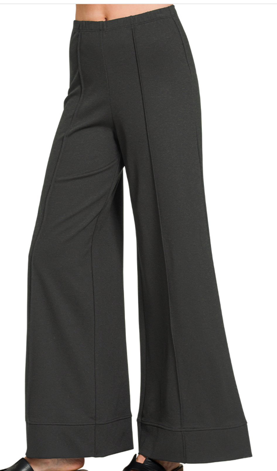 Everyday Elevated Wide Leg 30" BLACK