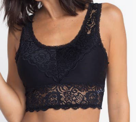 Everly Lace Bralette BLACK