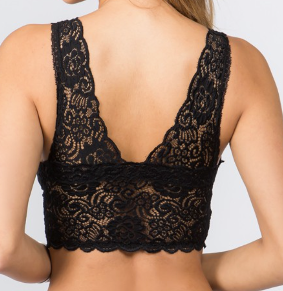 Everly Lace Bralette BLACK