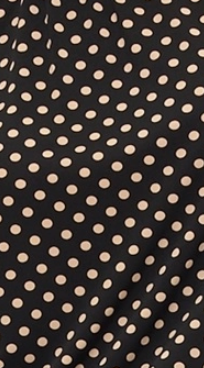 Dotted in Elegance Mock Neck B&W