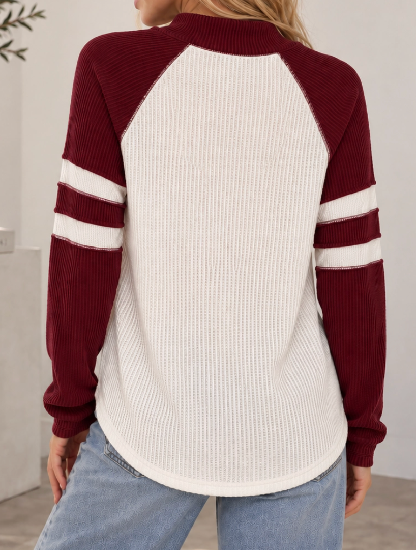 Changing Seasons Knit Tunic BURGUNDY